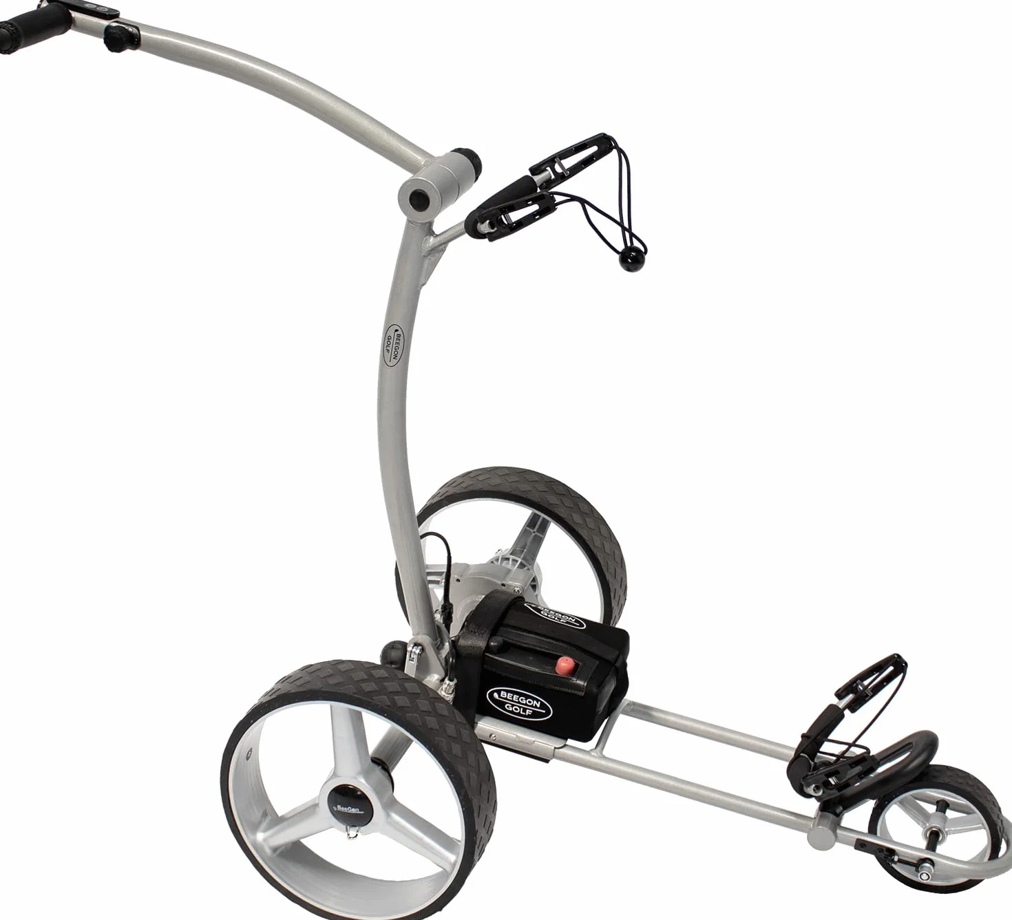 BeeGon Golf Carrello Elettrico GT-X400 PRO, Grigio Argento, Batteria al Litio 20 Ah