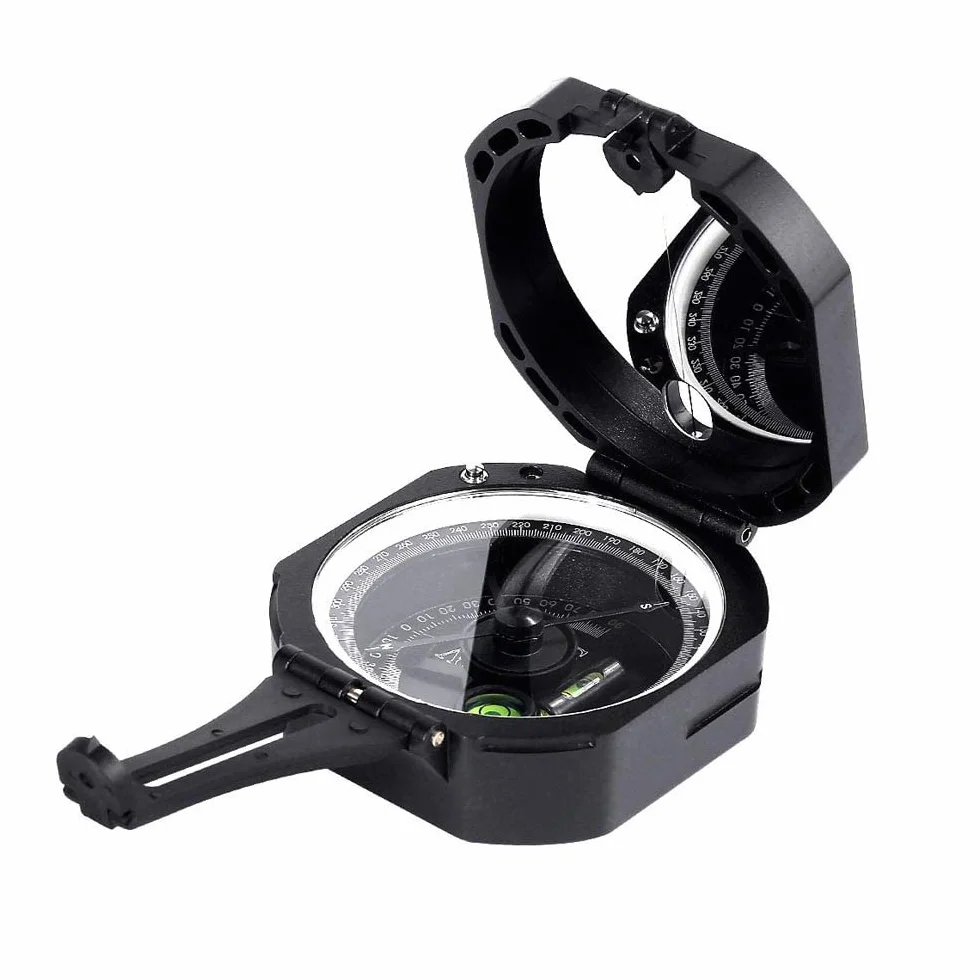 Bussola Escursionismo Militare Professionale IP65 Portatile con Quadrante Luminoso Fluorescente