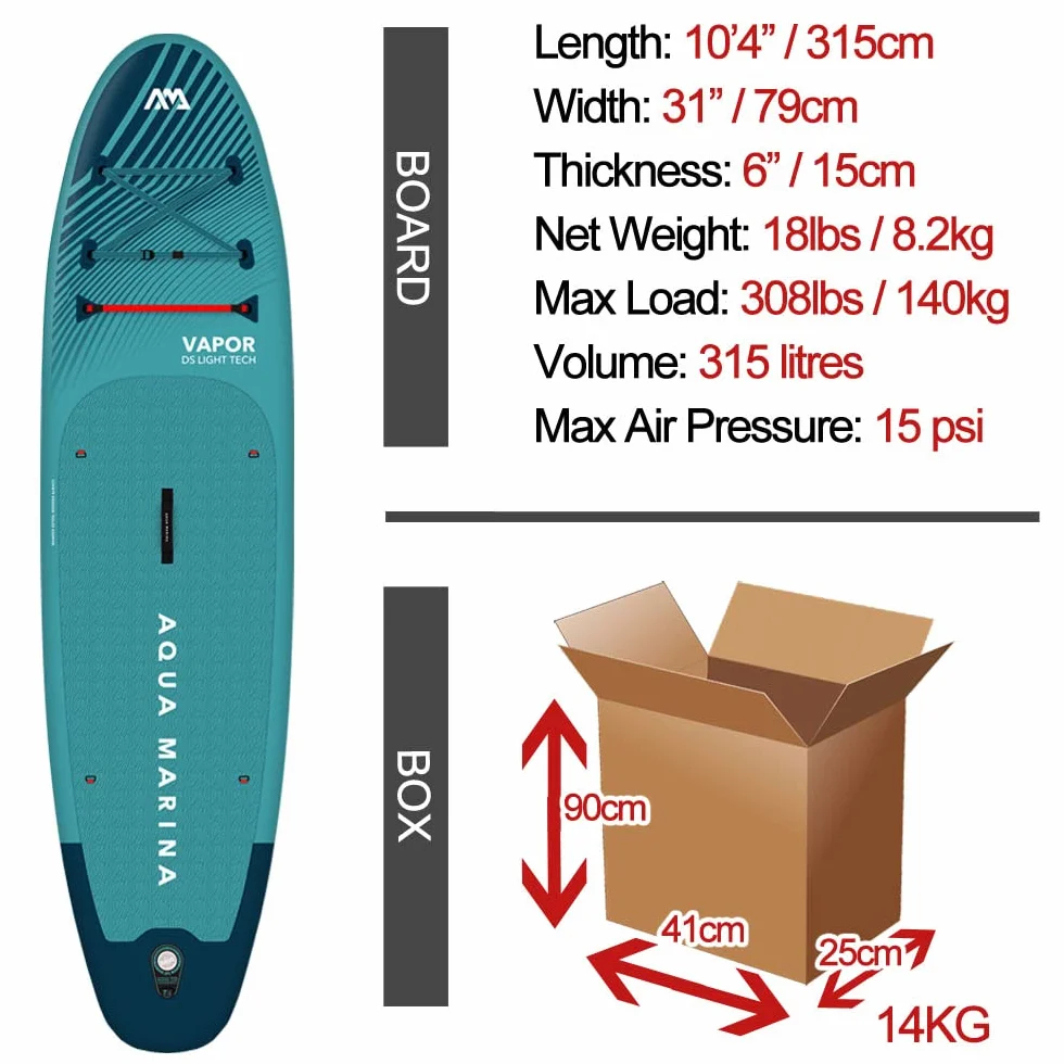 Aqua Marina Vapor - Stand Up Paddleboard Unisex Adulto