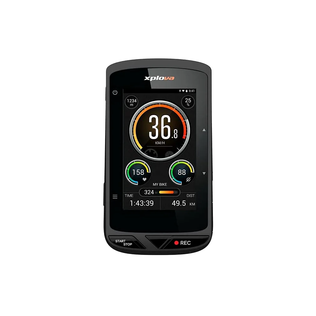 XPLOVA X5 Evo GPS Adulto Unisex, Nero, 110 x 62 x 23 mm