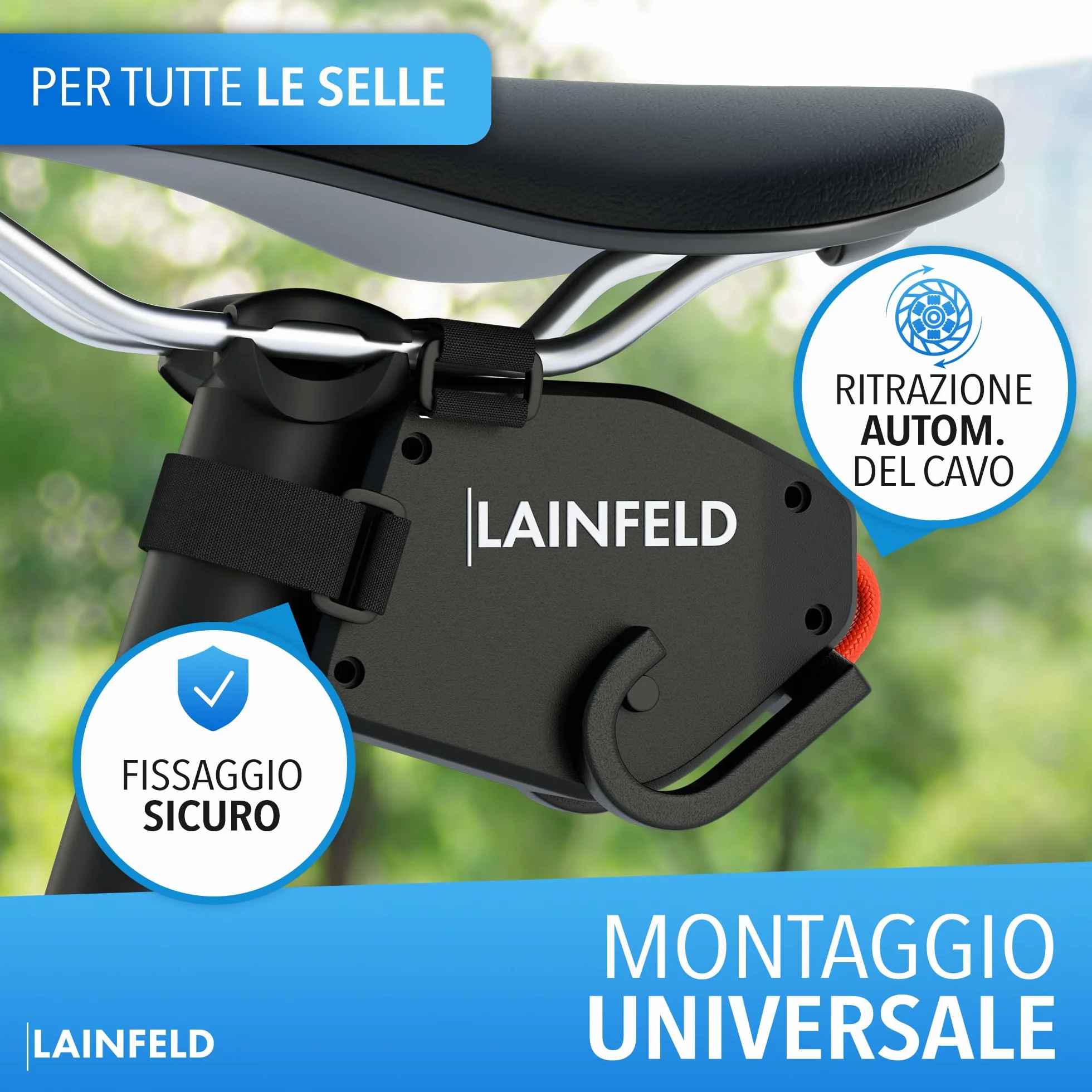 LAINFELD Câble de remorquage pour vélo