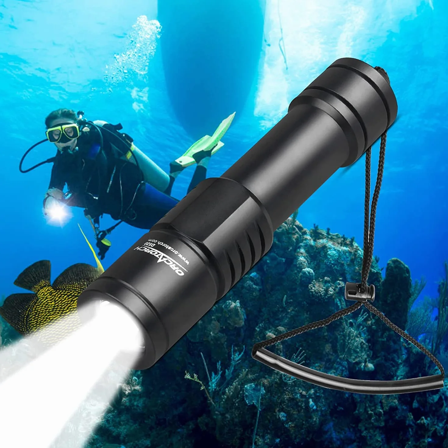 ORCATORCH D520 Torcia Subacquea Mini 1000 Lumen IP68 150M Impermeabile