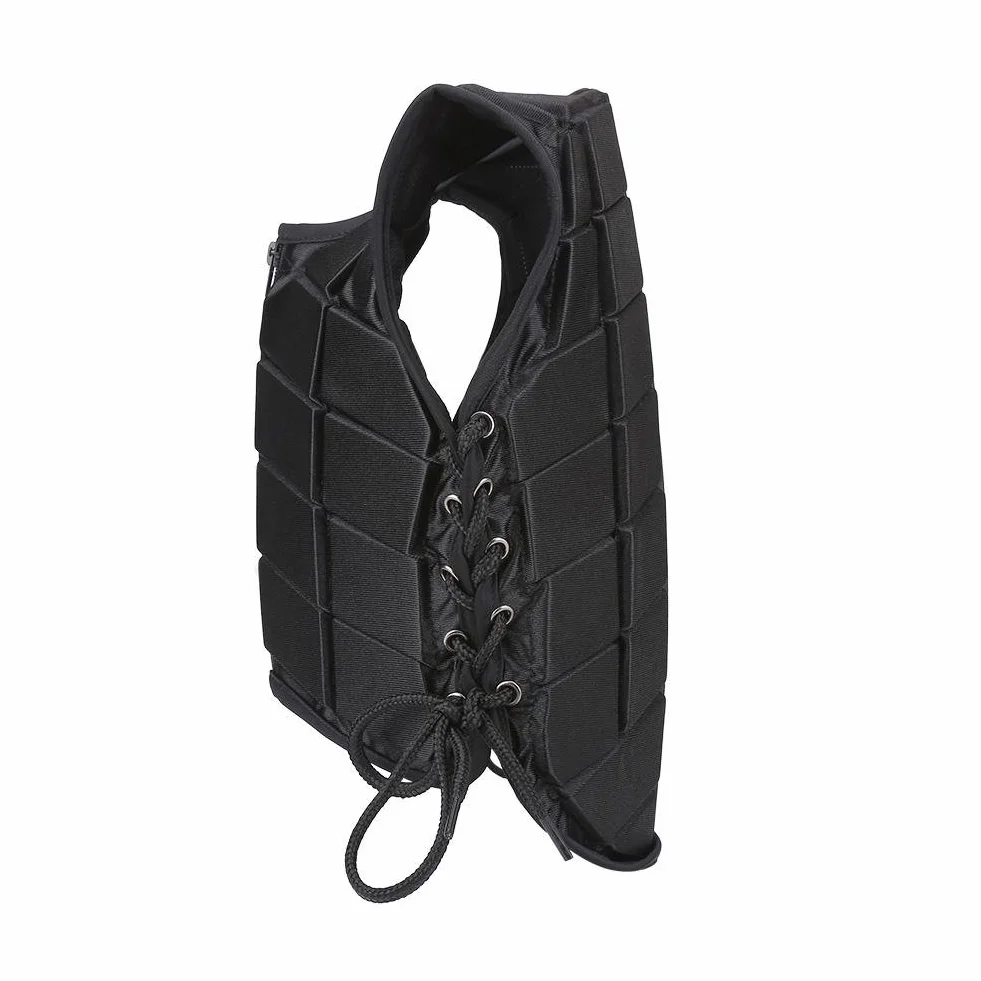 Dioche Gilet da equitazione, comodo, protettivo per equitazione, allenamento, protezione di sicurezza, varie dimensioni, nero, per adulti, uomini, donne, bambini