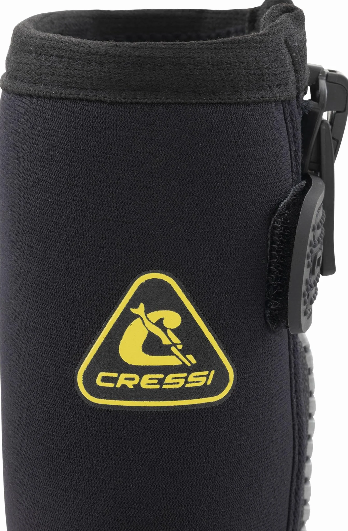 CRESSI ReefTech/RS Boots 5mm - Calzari Unisex in Neoprene Bifoderato Nero 5mm per l’Uso in Acque Fredde e Immersioni con Pinne a Scarpetta Aperta, Progettati per Proteggere i Piedi dal Freddo
