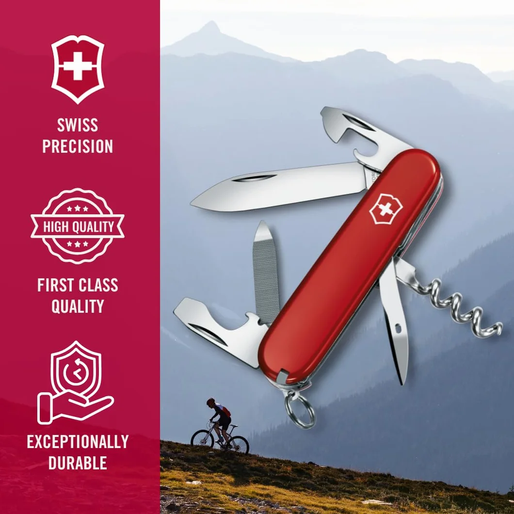Victorinox Sportsman Coltello tascabile 13 funzioni lama cavatappi lima per unghie