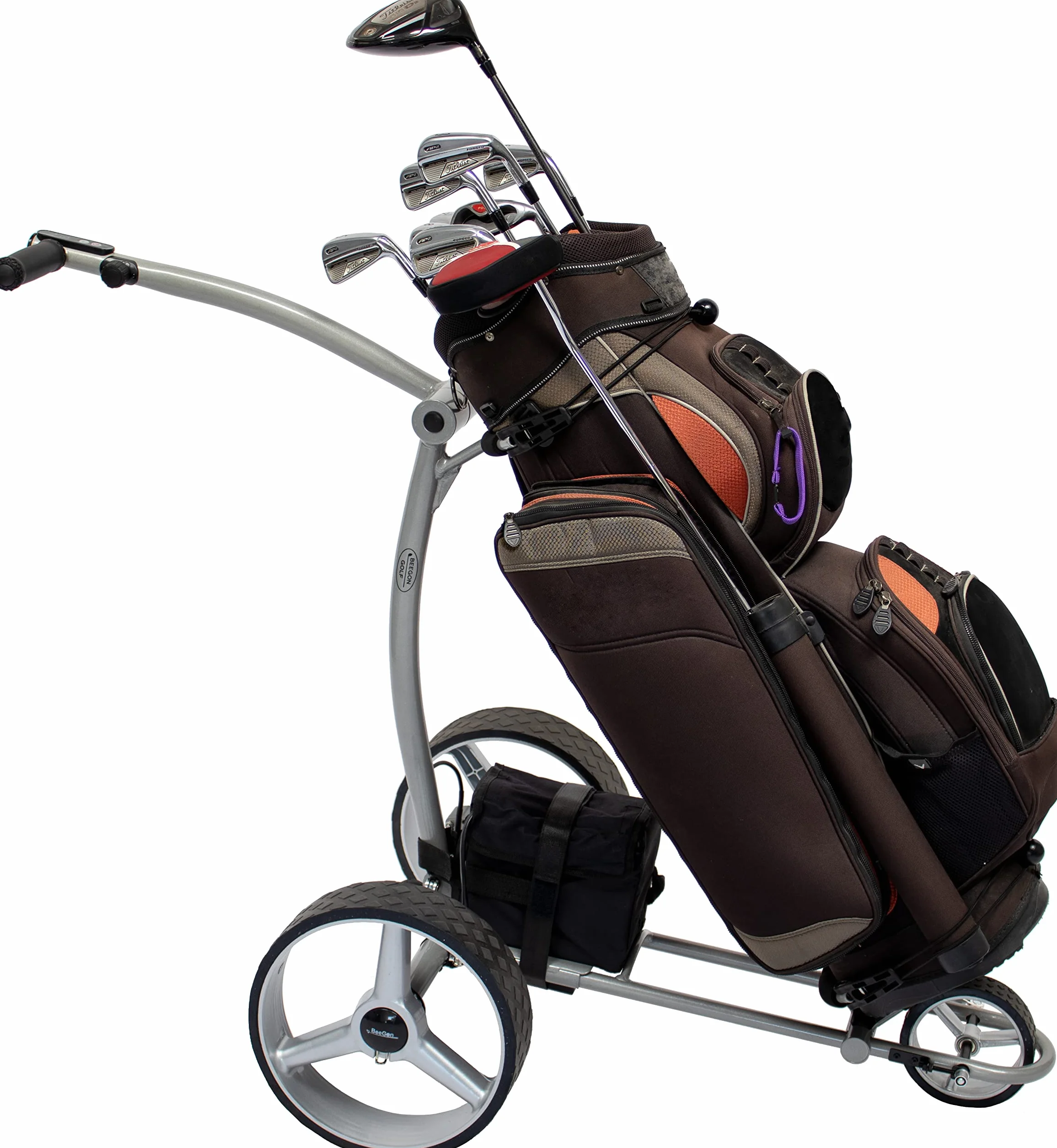 BeeGon Golf Carrello Elettrico GT-X400 PRO Grigio Argento 33 Ah