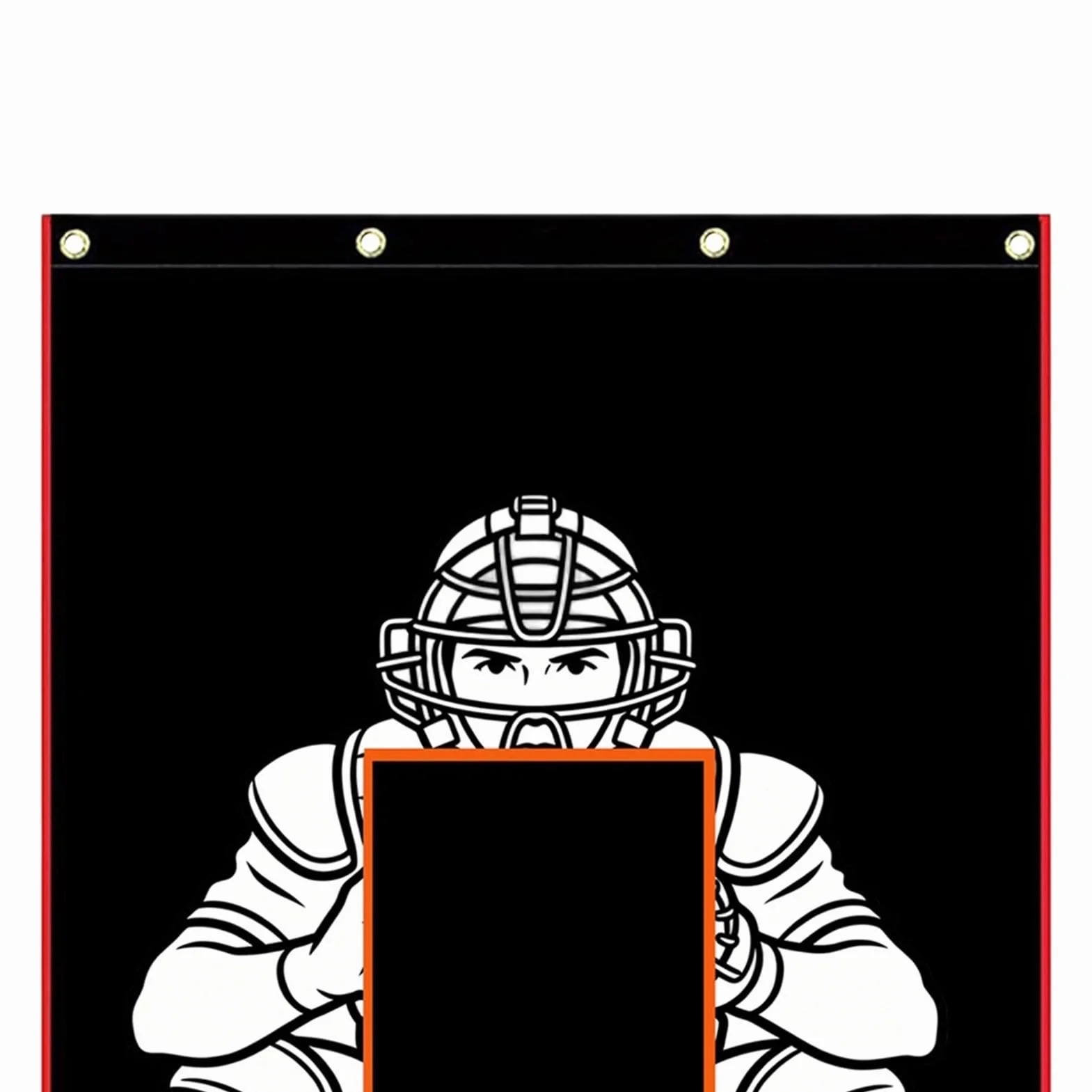 Generico Baseball Pitching Training Net Cloth | Oxford Cloth 122×183cm Strike Target Batting Screen Outdoor Softball Training Aid for Pitching Accuracy Practice Sports Equipment
