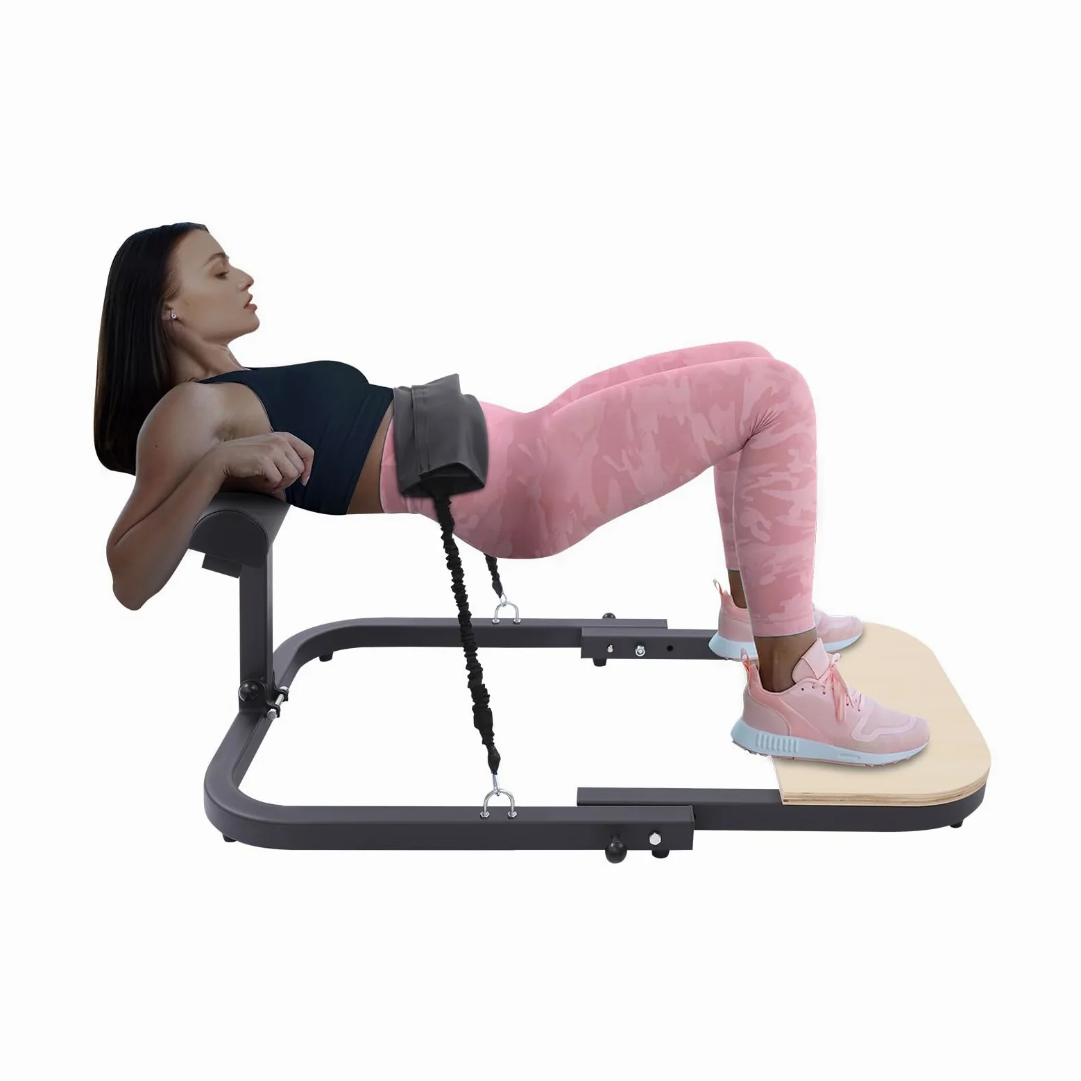 Attrezzo per l'allenamento addominale, 150 kg, con elastici per glutei, allenamento per cosce, addominali, gambe, attrezzi per il fitness per la casa