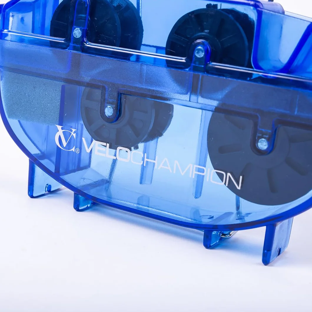 VeloChampion Attrezzo Pulizia Catena Bicicletta Pulitore Efficiente Manutenzione Bici Blu