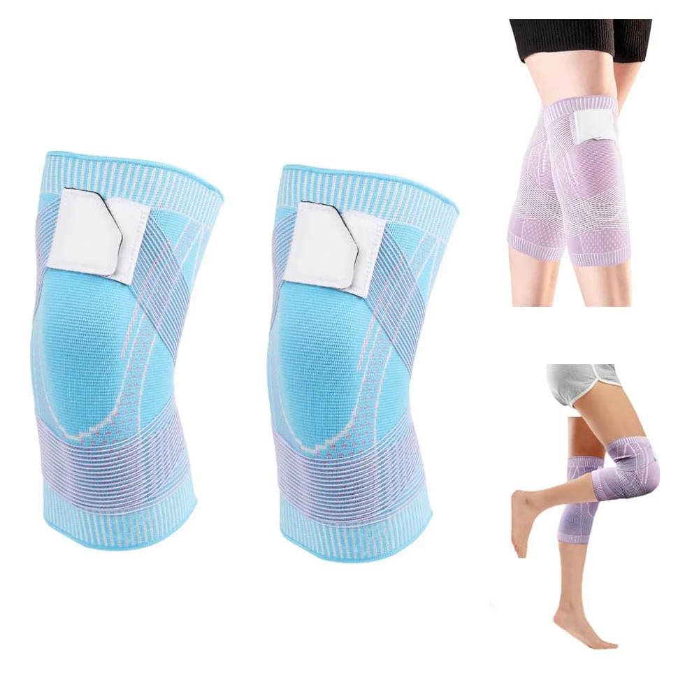 Knee Compression Sleeve with Strap for Men and Women (3XL, Blue)