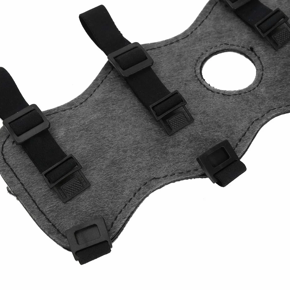 FTVOGUE Protezione del Braccio e Parabraccio Regolabile in 600D Nylon per Tiro con L'Arco Nero