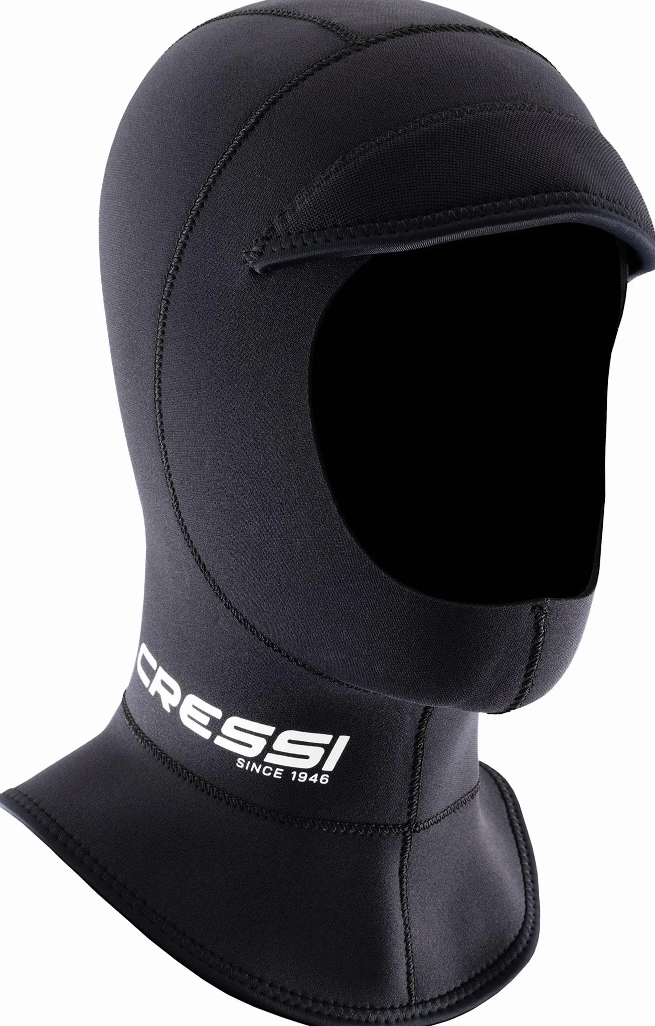 CRESSI Guardian Peaked Hood 2mm Neoprene Cappuccio Visiera Sport Acquatici Nero