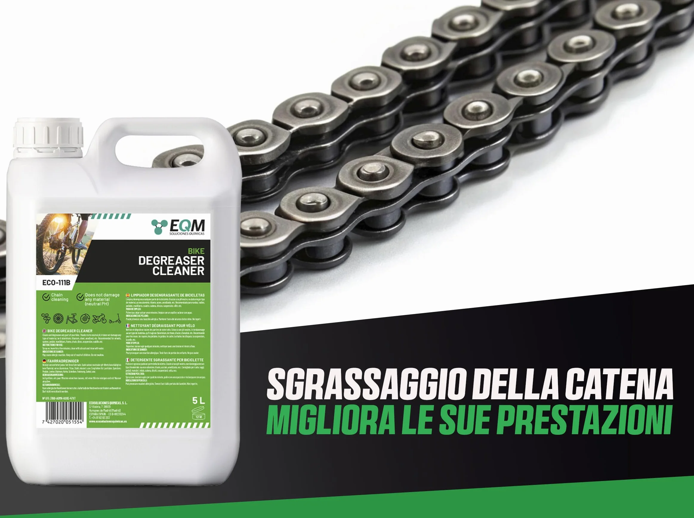 Sgrassatore Neutro per Biciclette 5L ECO-111B