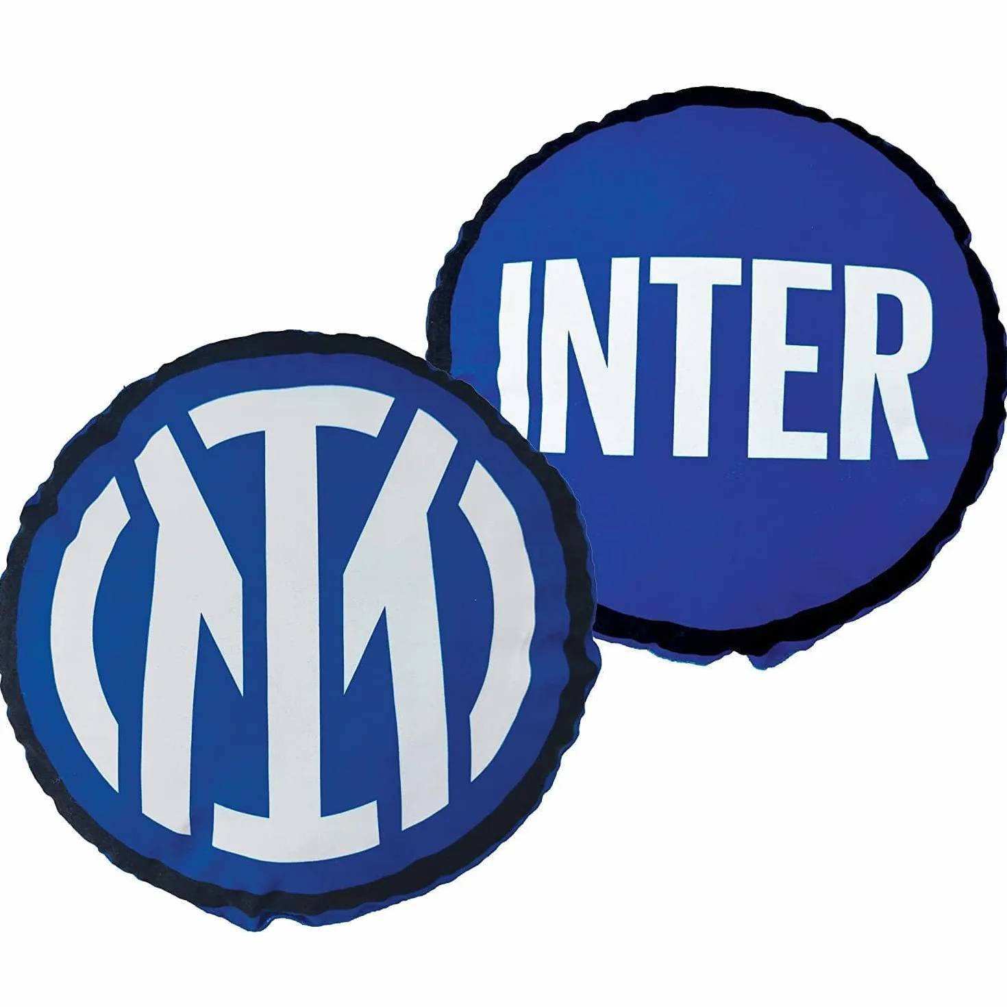Inter Hermet F.C Cusino Rotondo Arredamento 40x40 Nero Azzurro Prodotto Ufficiale