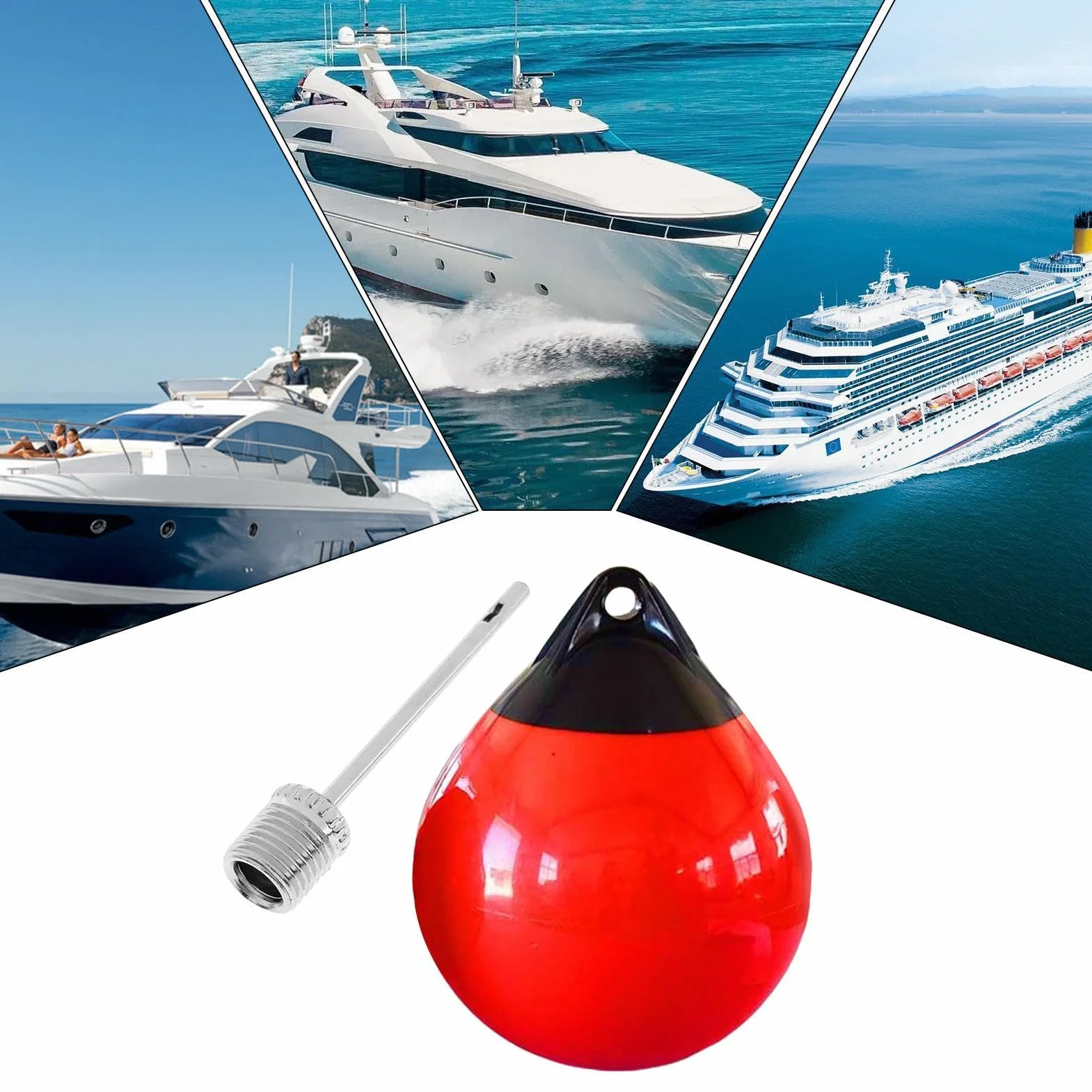 Generico Boa da Ormeggio PVC Ancoraggio Galleggiante per Imbarcazioni Yacht Barche