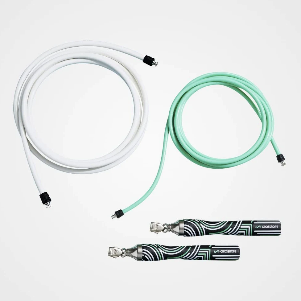 Crossrope Jump Rope Get Lean Set - Corda per velocità e corda di forza