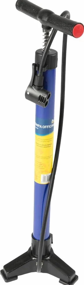 Pompa Officina A 3 Piedi Blu Bici Metallo Compatibile Valvole Presta Schrader Dunlop