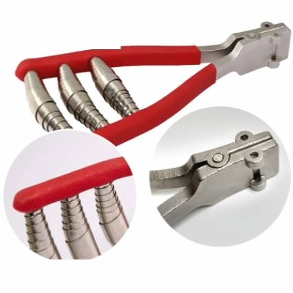 Clip di filettatura per racchetta da tennis e badminton, manico antiscivolo, molla ad alta pressione, rosso