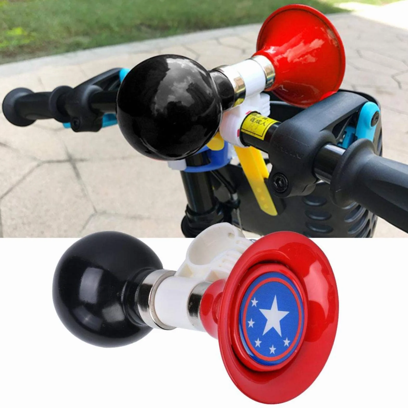 Campanello per bicicletta in gomma metallica per bambini