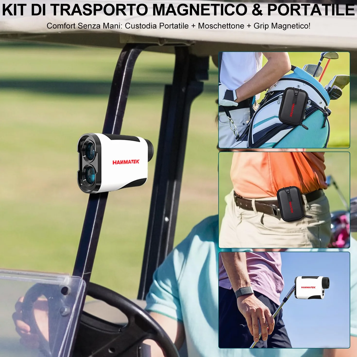 HANMATEK GR1200 Telemetro Laser da Golf 1097m Precisione ±1.0m