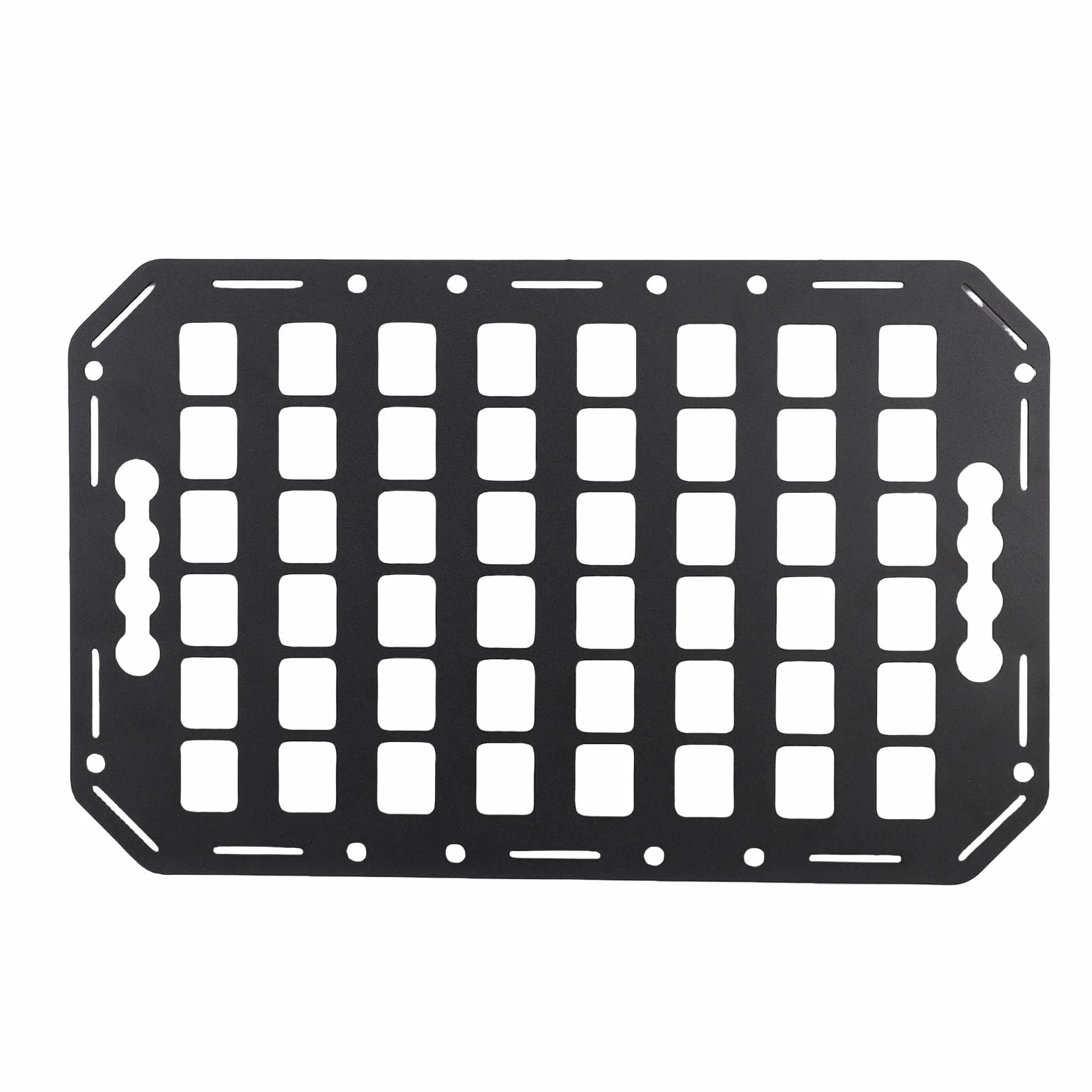 Fockety Pannello Molente a Letto Laterale, 432x273x2mm Aluminium L Traccia Pannello MOLLE Pannello Truck Pannello MOLLE MOLLE Pannello per Berlina SUV Pickup Van RV