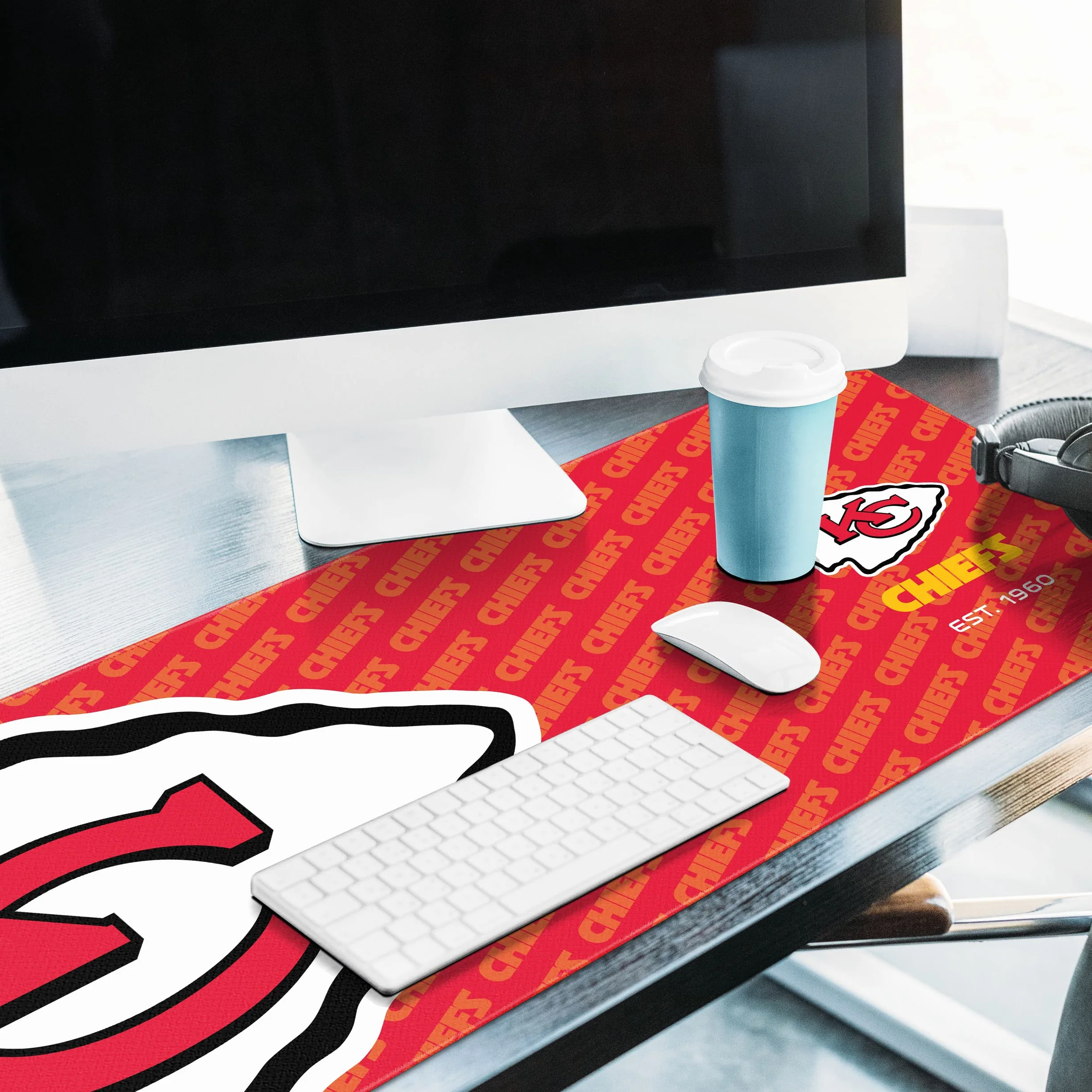 YouTheFan NFL Kansas City Chiefs Logo Series Sottomano da scrivania