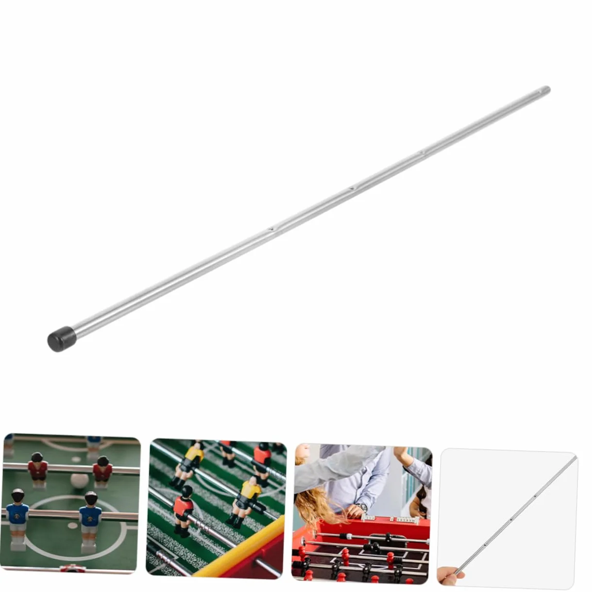 Toyvian Asta in Ferro Argento per Calcio Balilla Maniglia, Accessorio Gioco da Tavolo