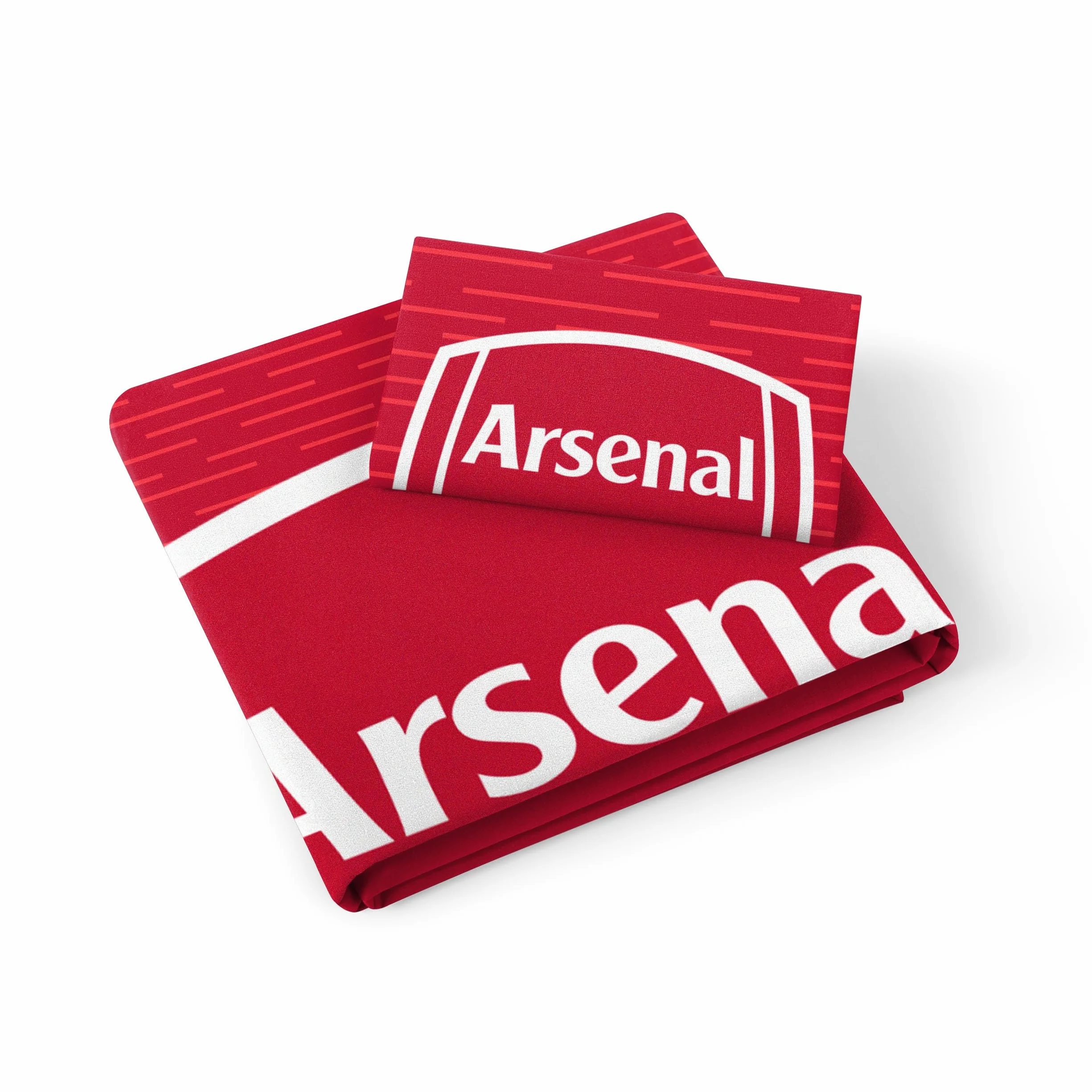 FOCO Arsenal FC Football Essential Singolo Copripiumino e Federa Set Biancheria da Letto
