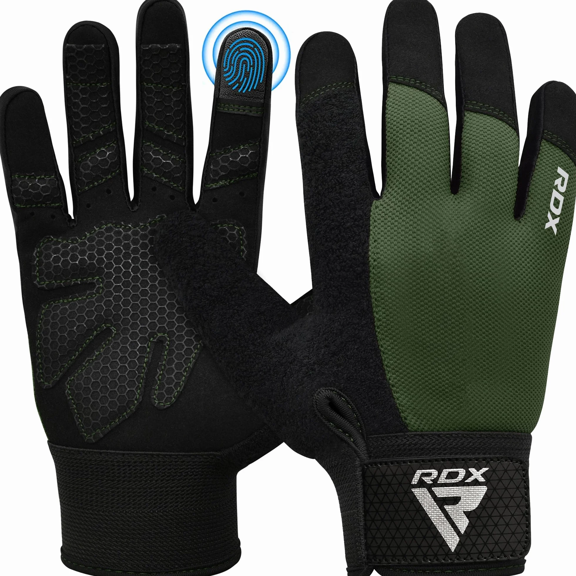RDX Guanti Palestra Sollevamento Pesi Fitness Touch Screen Antiscivolo Imbottito Uomo Donna