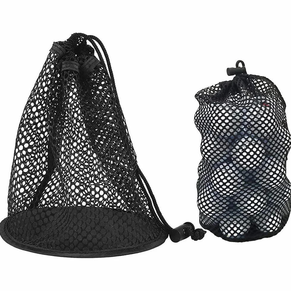 Sacca in Rete per Golf con Tasche, Borsa Porta Palline da Golf Alta Resistenza