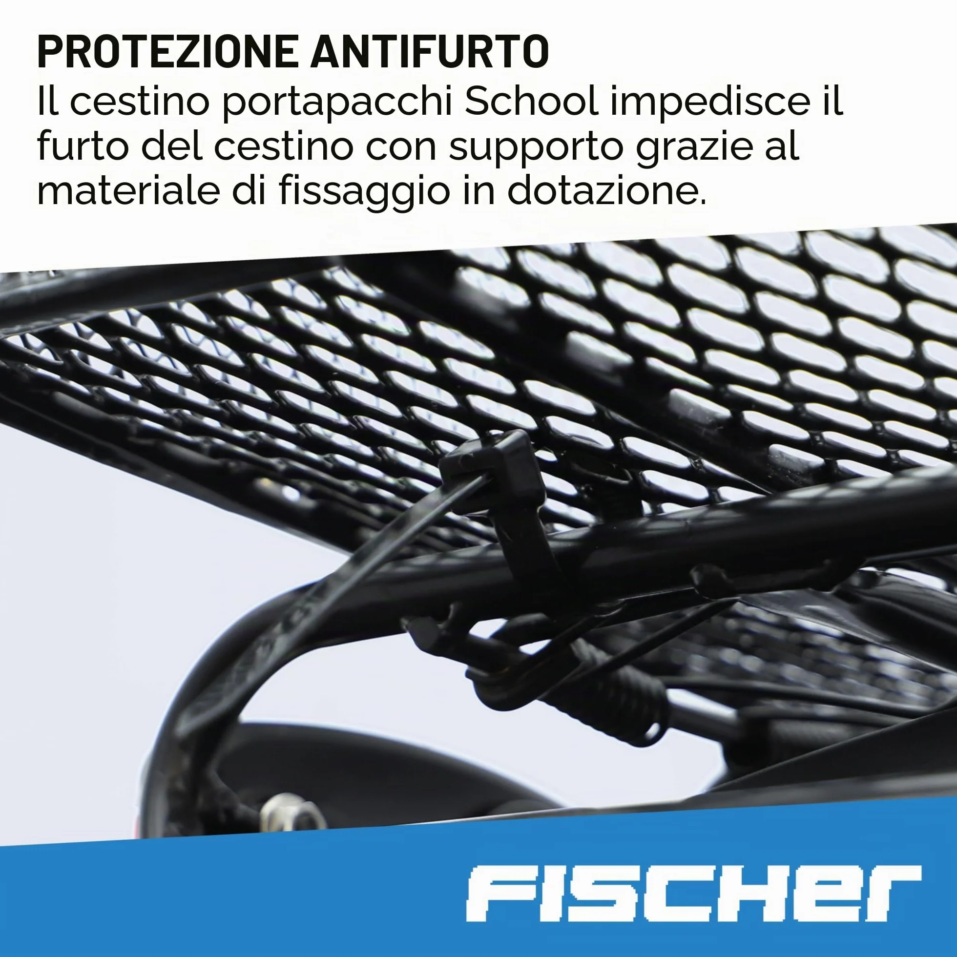 Fischer Cestino Portapacchi Nero 25 kg