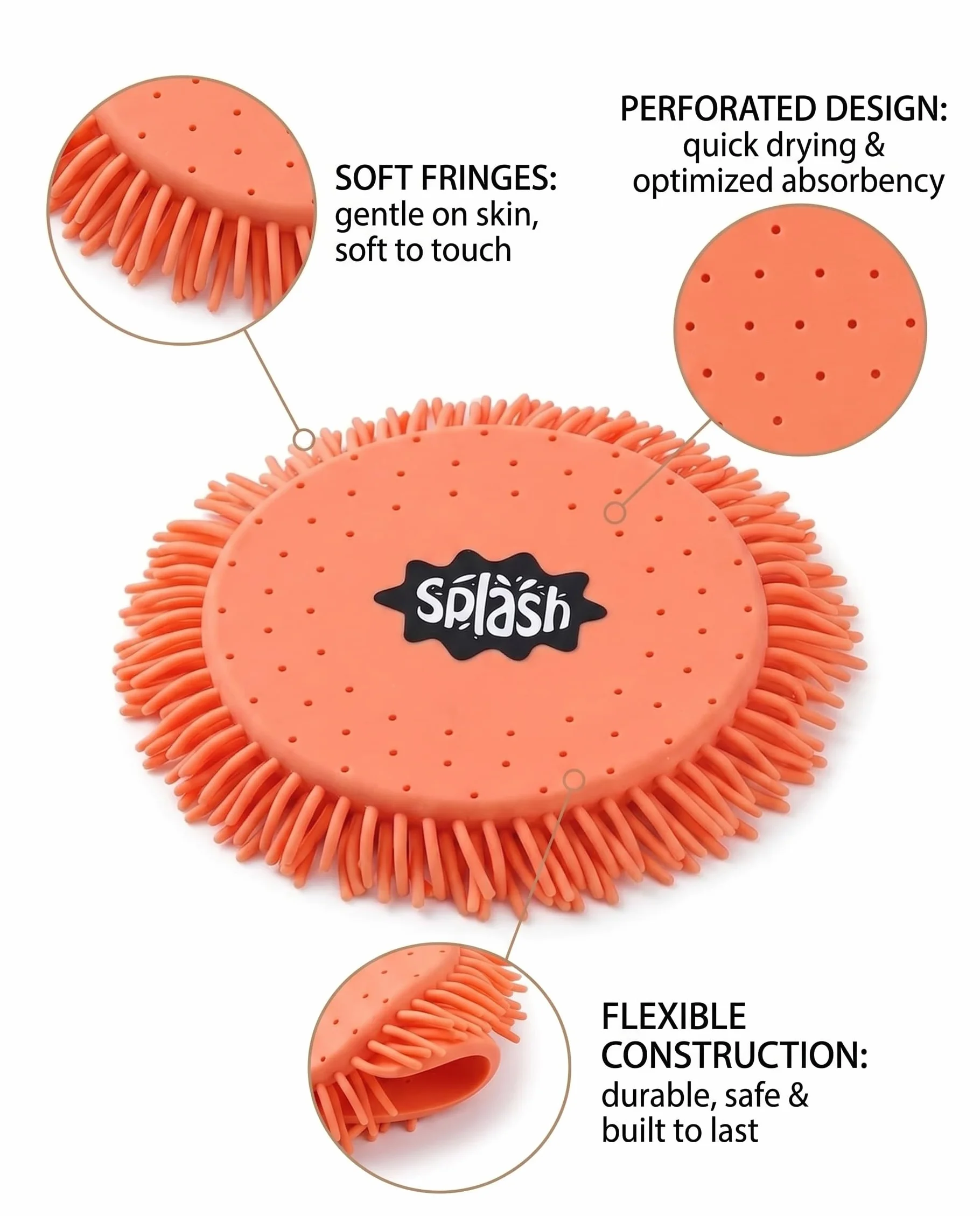 Frisbee ad Acqua Morbido Assorbente Galleggiante Giocattolo Acquatico per Bambini e Adulti
