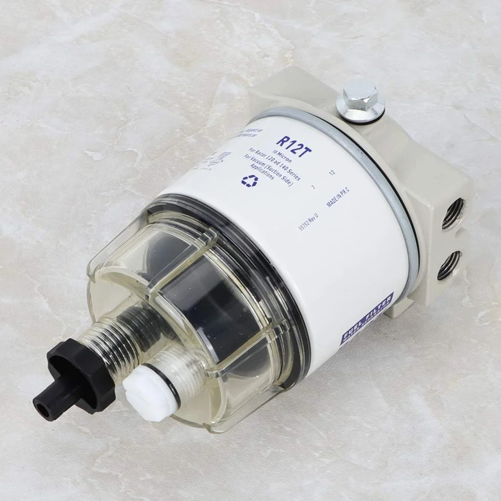 Filtro Carburante R12T Marino Separatore Acqua per Barche