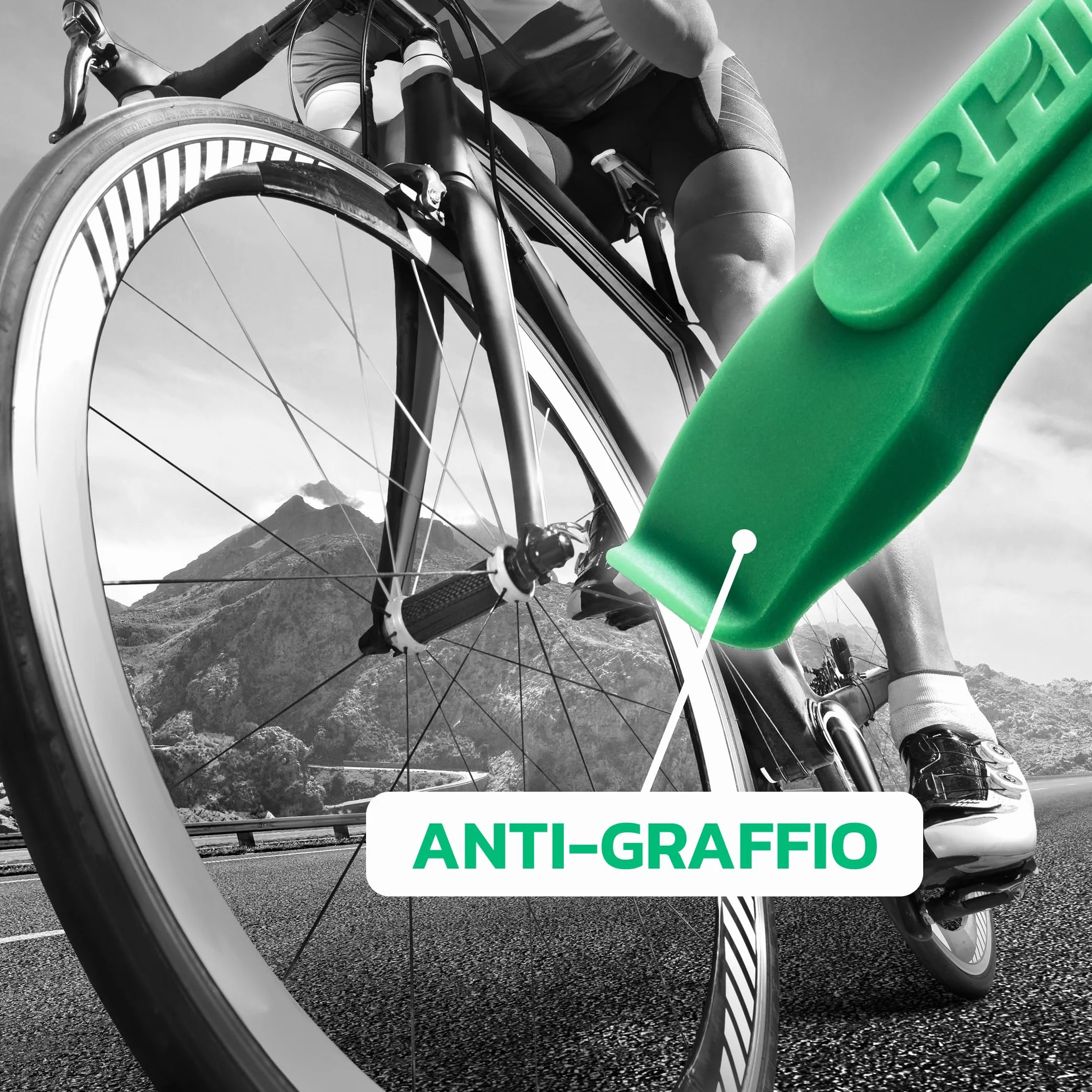 MOOVMOOV Rhino Kit 4 Leve Smontacopertoni Bici Leve Rinforzate per Copertoni Tubeless MTB Strada