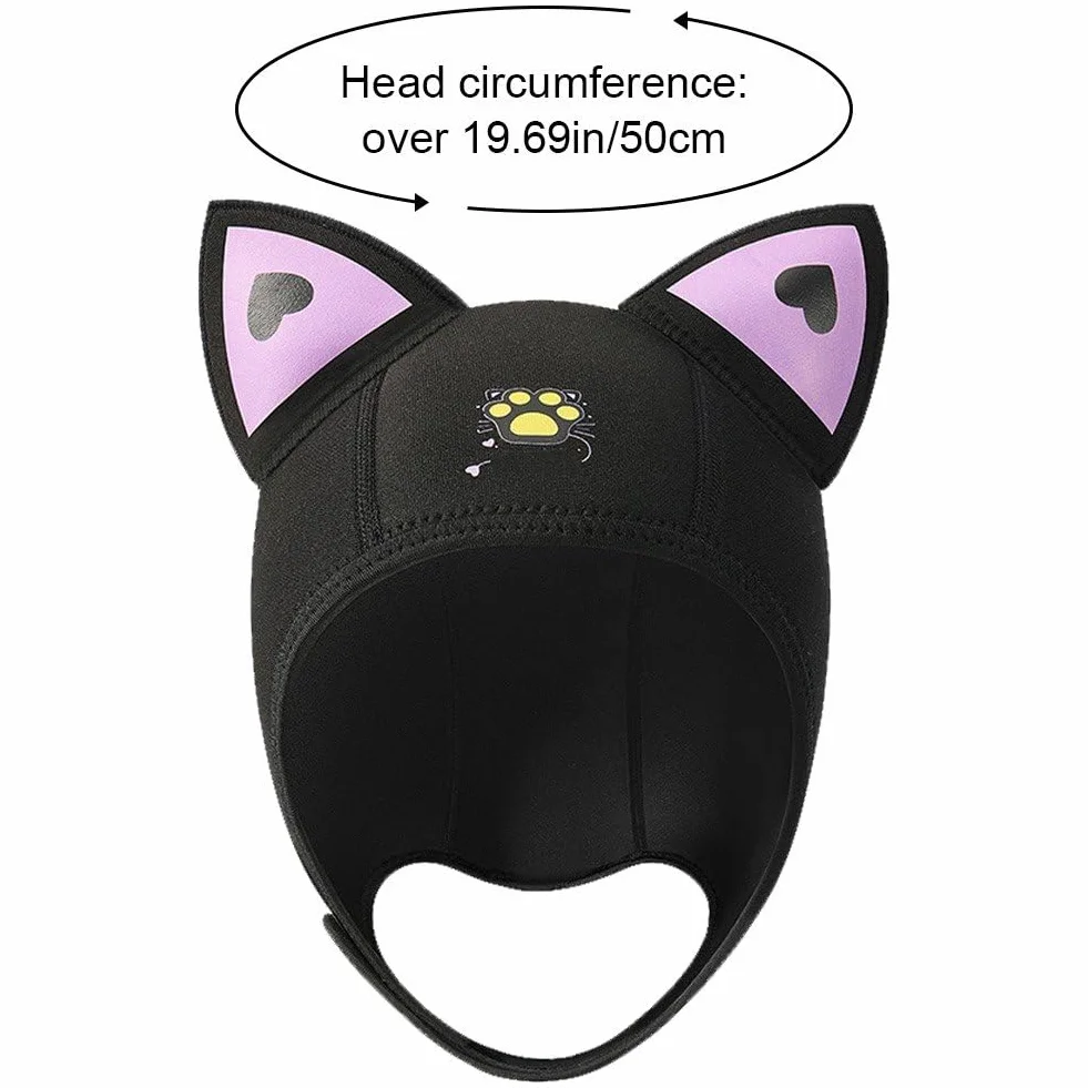 Cappello Snorkeling 3mm Neoprene Subacqueo Ispessito per Immersioni Surf