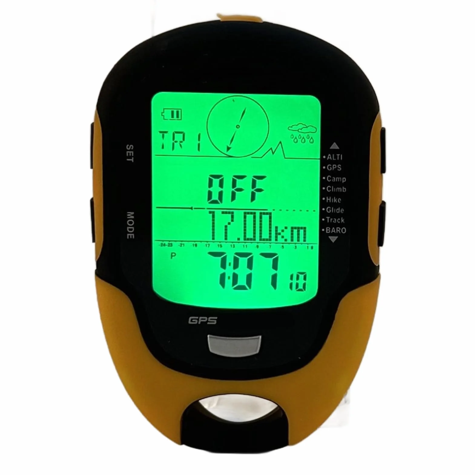 Keenso Altimetro GPS Multifunzione FR510 Altimetro di Navigazione GPS Esterno Bussola Strumento di misurazione dell'umidità della Temperatura