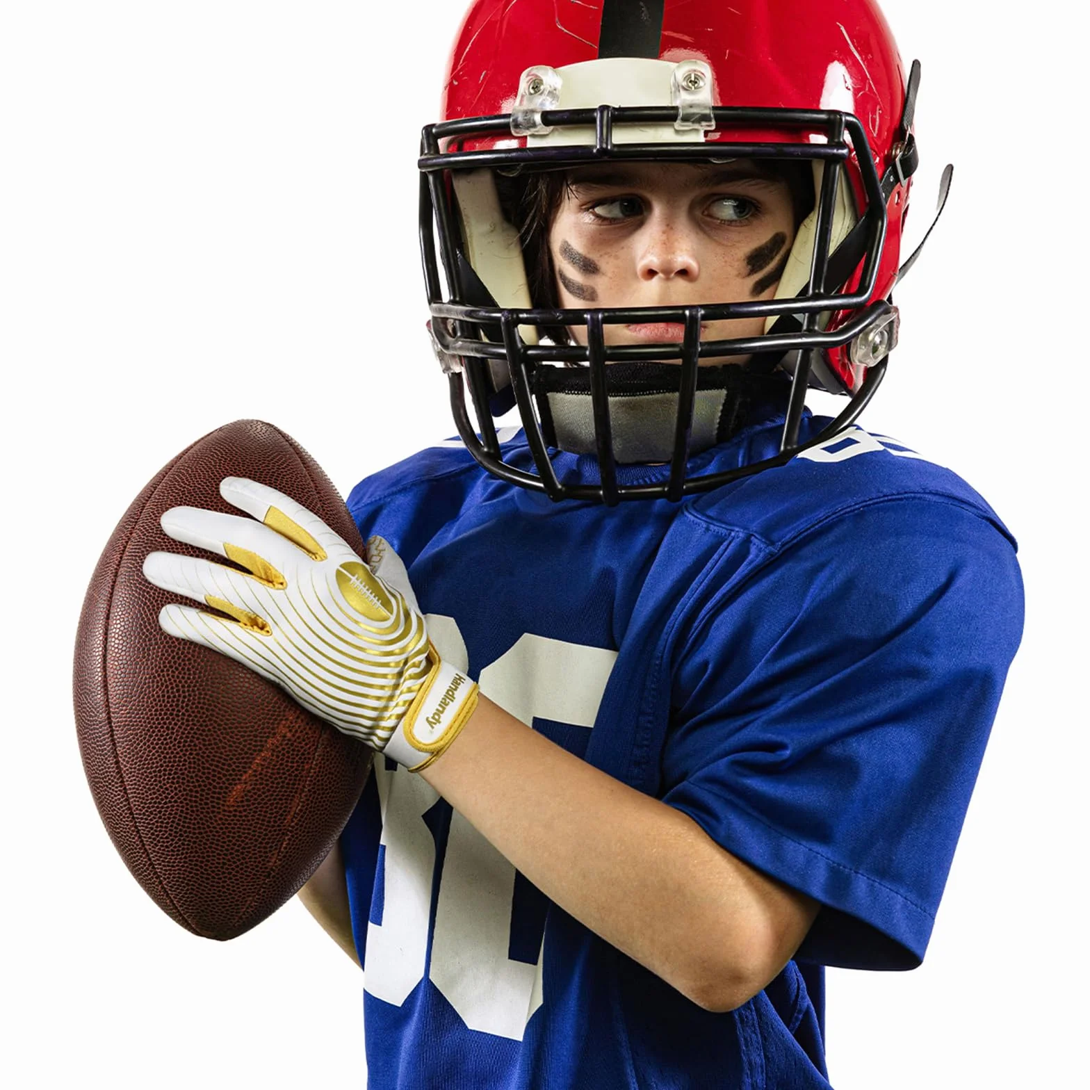 HANDLANDY Guanti da football americano per giovani ricevitore bambini ragazzi ragazze elasticizzati