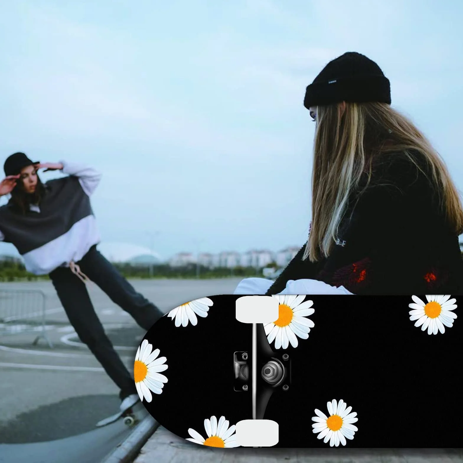 Skateboard standard da 31 pollici, superficie in acero a 7 strati, adatto a bambini, adolescenti, adulti, principianti e professionisti, con un carico massimo di 150 kg