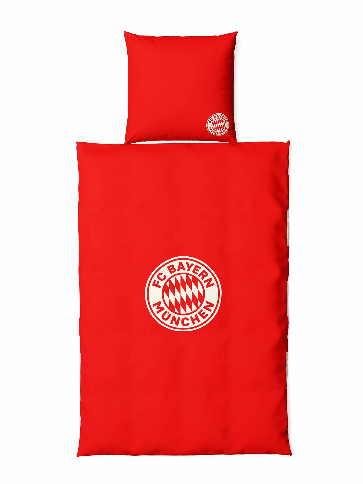 FC Bayern München Biancheria da letto Rosso/Bianco 135 x 200 cm