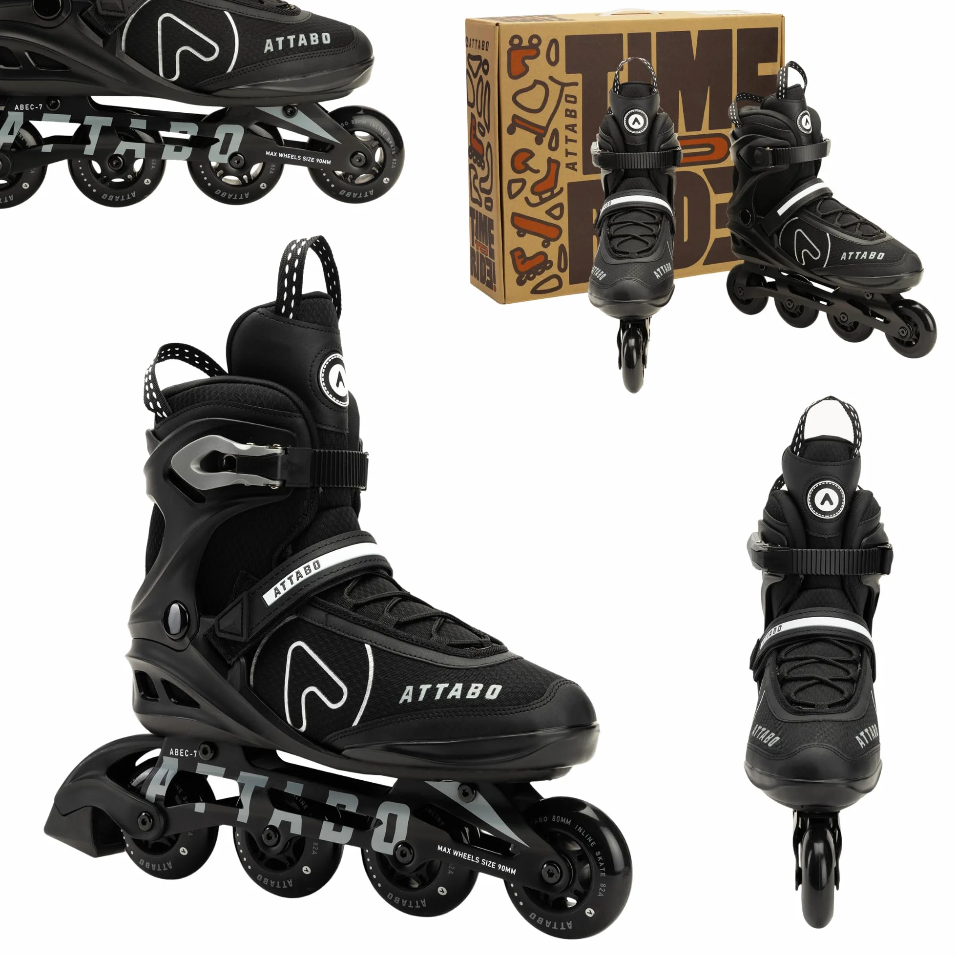 ATTABO Rolki Bricker Fitness - Pattini a rotelle Unisex Adulto