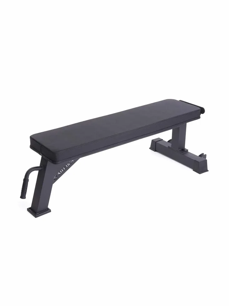 Atletica Panca piatta B1, opzione di storage verticale, qualità professionale, stabile con peso netto di 26 kg, certificato di classe H, materiale: rete