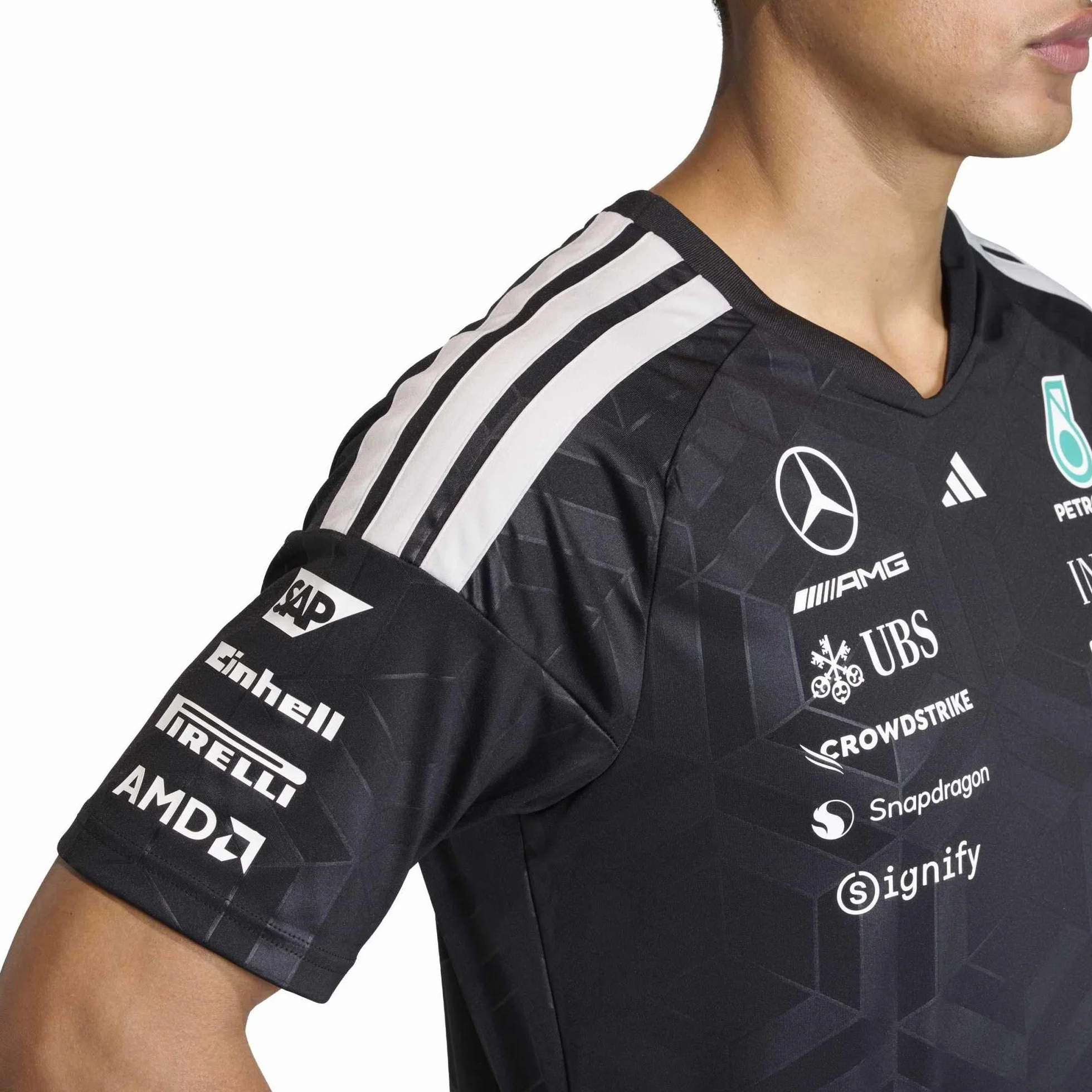 Adidas Mercedes - Amg Petronas Formula 1 Team Driver Jersey Polo Shirt Uomo