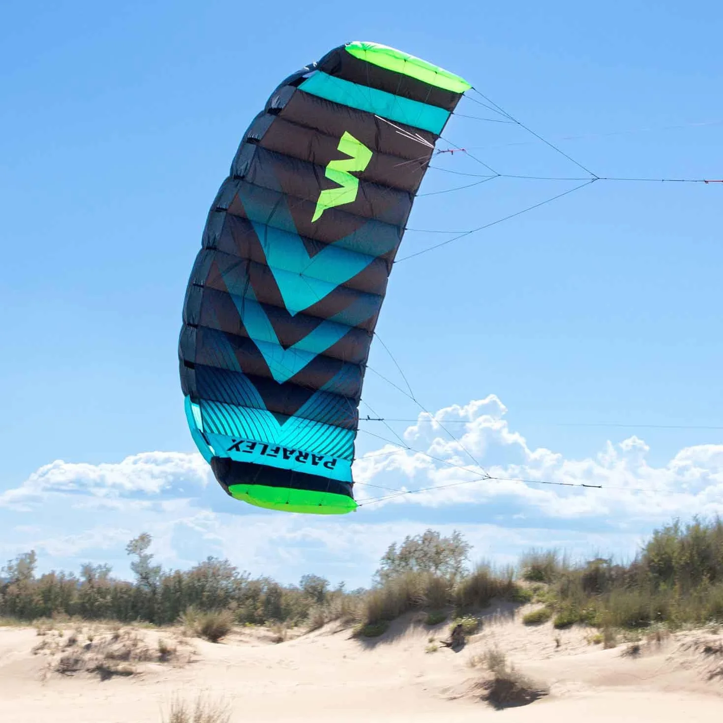 Wolkenstürmer Paraflex Trainer 310 cm Tappetino per lo sterzo 3 l 3.1 Kite & Windtrainer con barra di allenamento