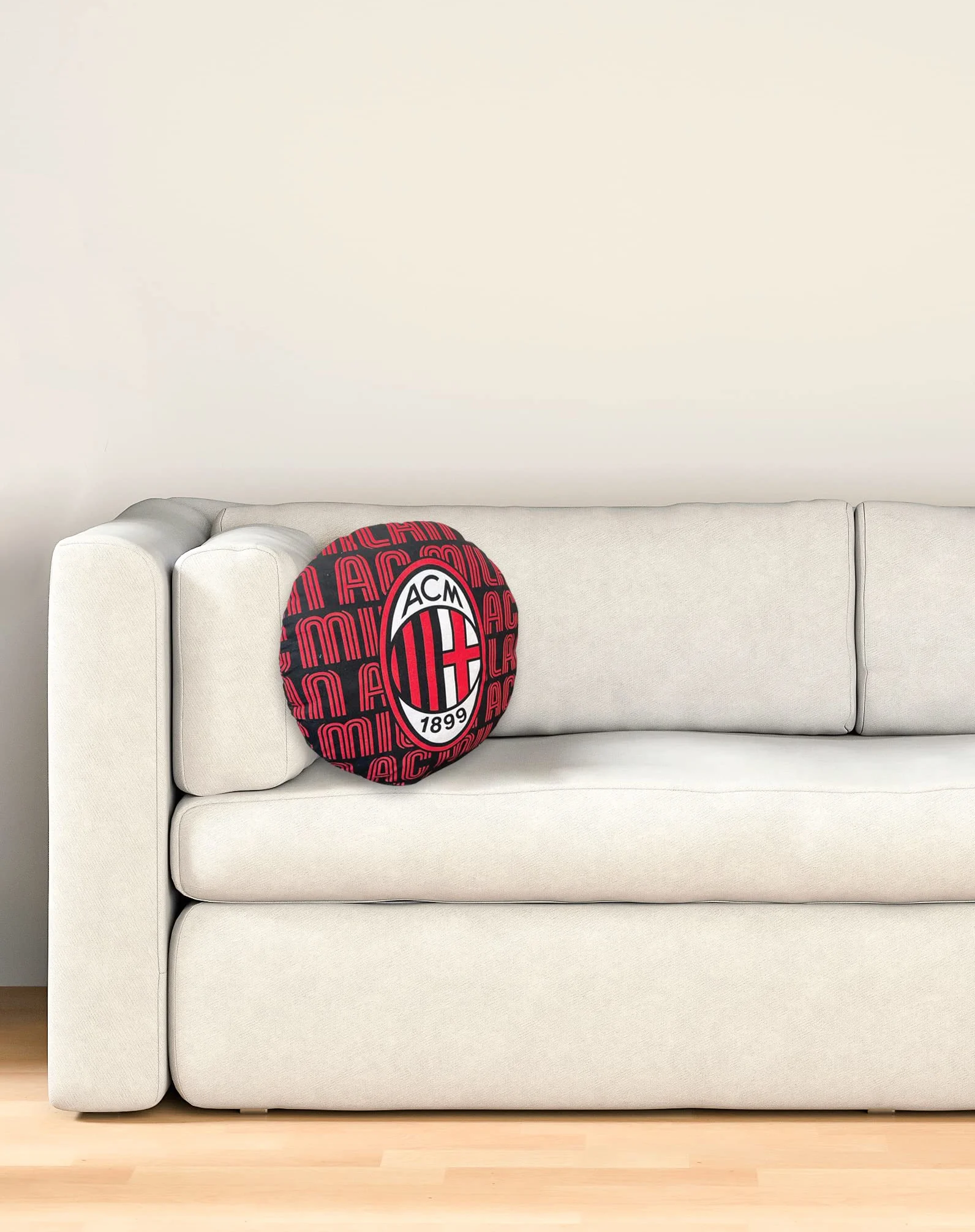Cusino Rotondo Arredamento AC Milan Rosso Nero Prodotto Ufficiale