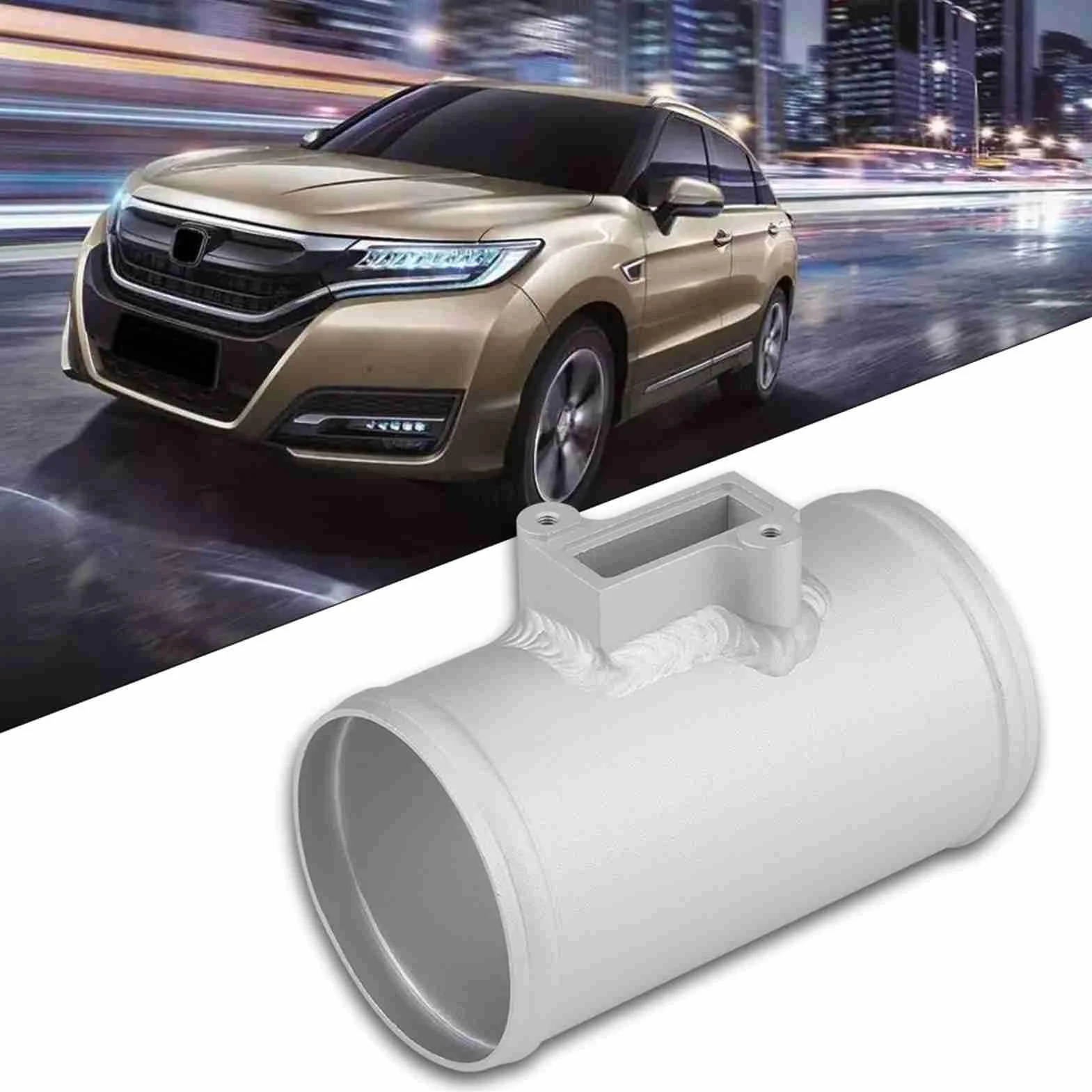 Supporto in Alluminio Billet per Misuratore di Aspirazione Aria 63-76mm, Alta Resistenza Termica e Installazione Rapida, Compatibile con Modelli Universali