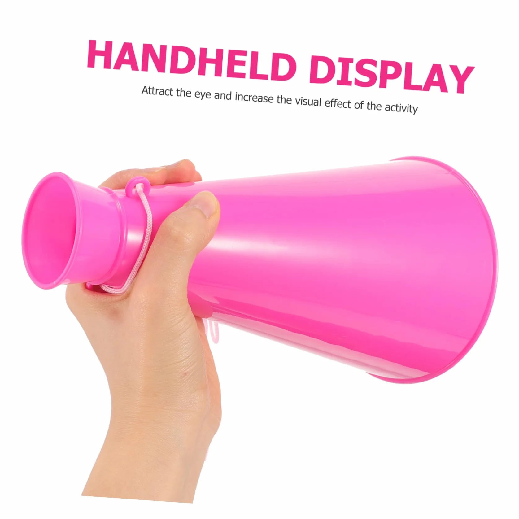 Toyvian Megafono Festa Plastica Rosa Tromba Portatile Altoparlante per Feste Sportivi Celebrazioni Allaperto