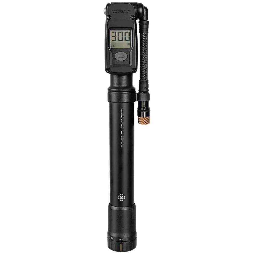 Topeak Mountain Digital 2 Stage Mini Pump One Size