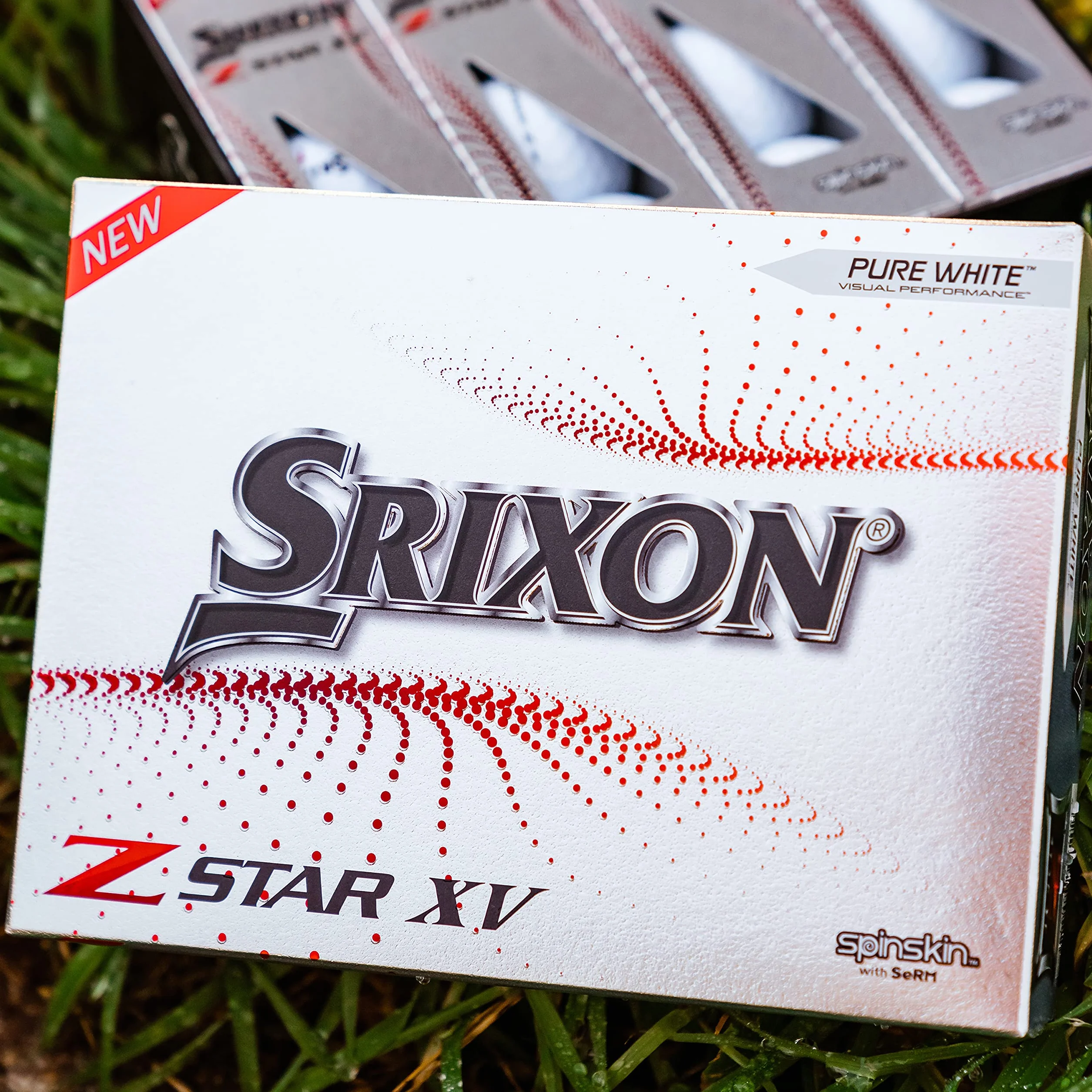 Srixon Z Star XV 7 Tour Yellow Dozzina Palline da Golf Uretano 4 Pezzi