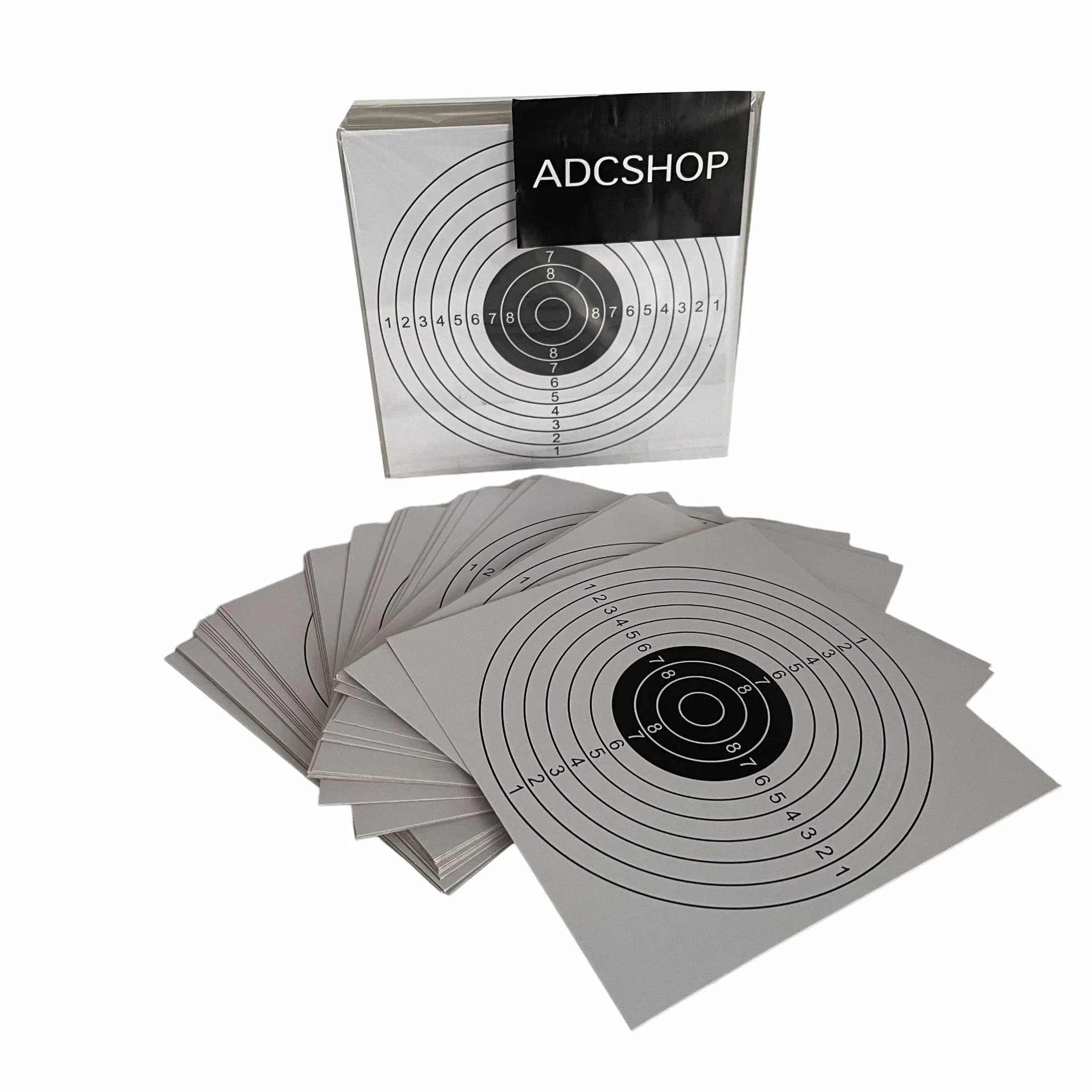 ADCHOP Bersagli 14 x 14 cm Confezione da 50 pezzi cartone 6 gr tiro al bianco Airsoft Aria compressa