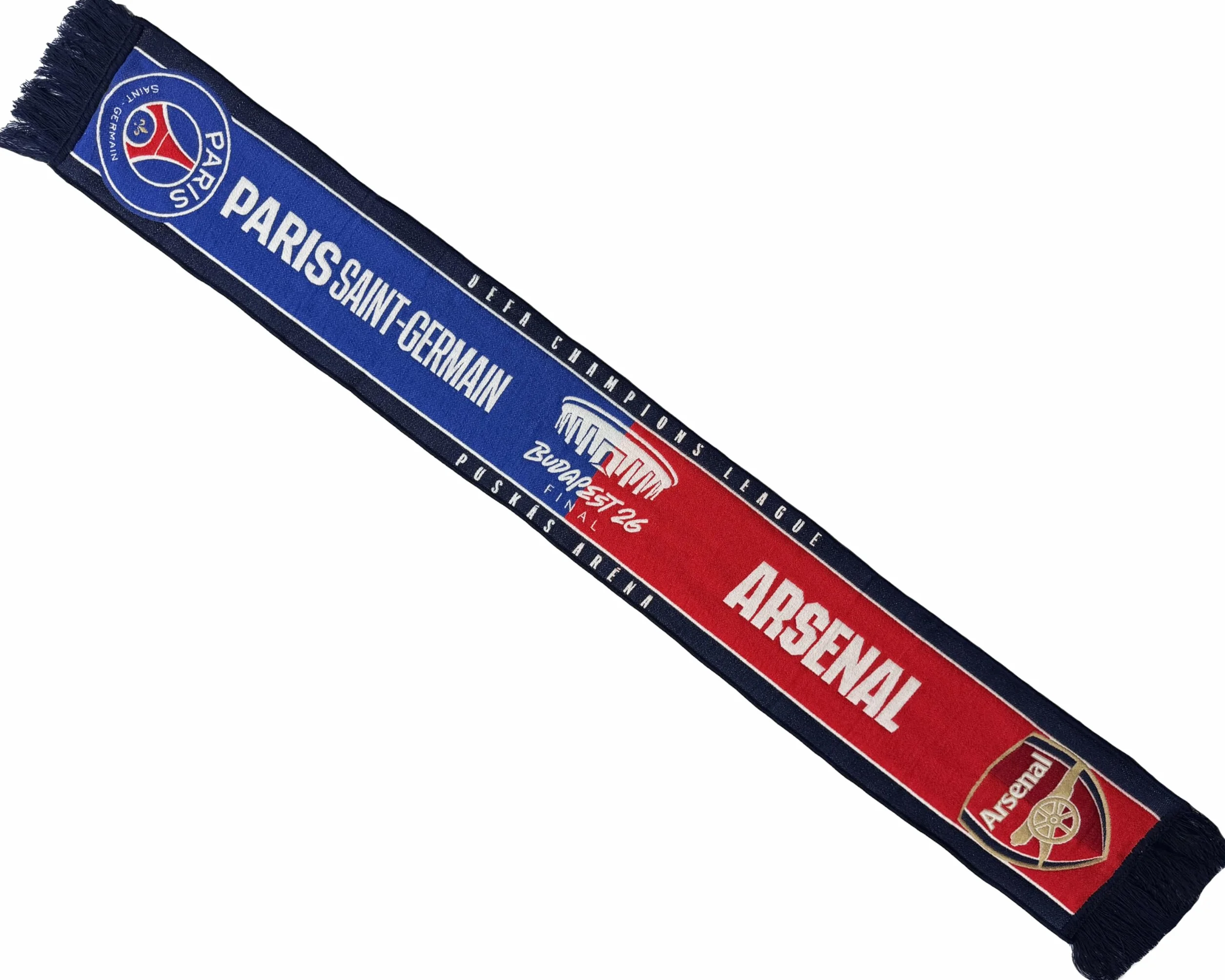 Champions League Sciarpa Finale 2026 Collezione Ufficiale Paris Saint Germain PSG vs ARSENAL